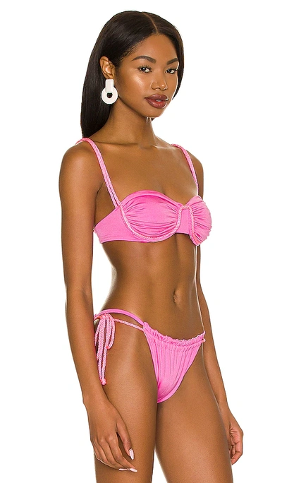 Shop Baobab Lula Bikini Top In Bubblegum