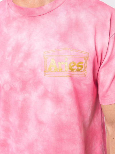 Shop Aries T-shirts And Polos Pink