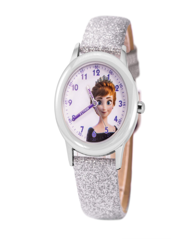 Shop Ewatchfactory Girl's Disney Frozen 2 Anna, Elsa White Leather Strap Watch 32mm