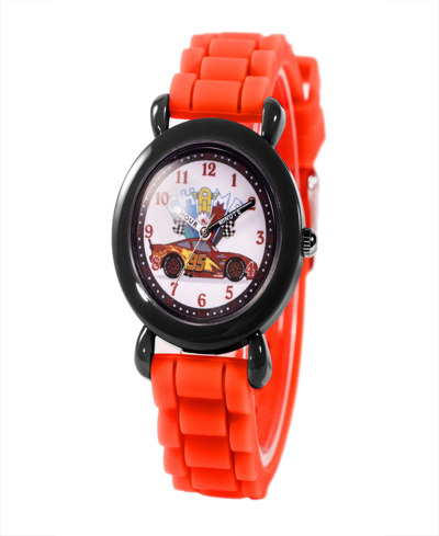 Shop Ewatchfactory Boy's Disney Cars 3 Plastic Red Silicone Strap Watch 32mm