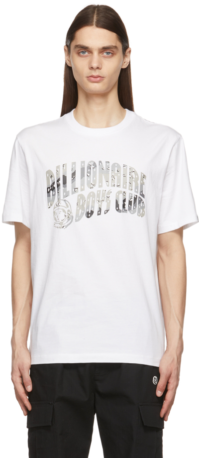 Shop Billionaire Boys Club White Camo Arch Logo T-shirt In White White