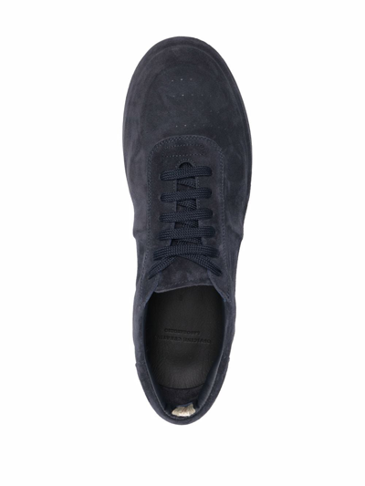 Shop Officine Creative Low-top Suede Sneakers In Blue