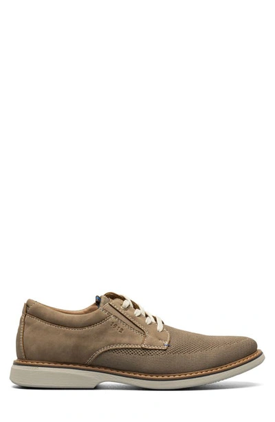 Nunn Bush Men's Otto Knit Plain Toe Lace Up Oxford Shoes Men's Shoes In Taupe Multi