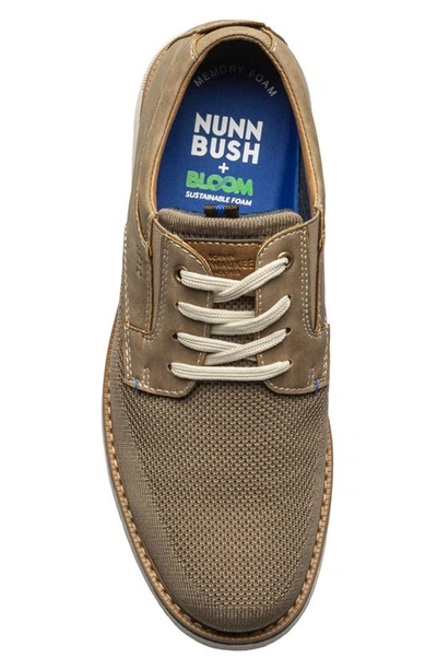 Nunn Bush Men's Otto Knit Plain Toe Lace Up Oxford Shoes Men's Shoes In Taupe Multi