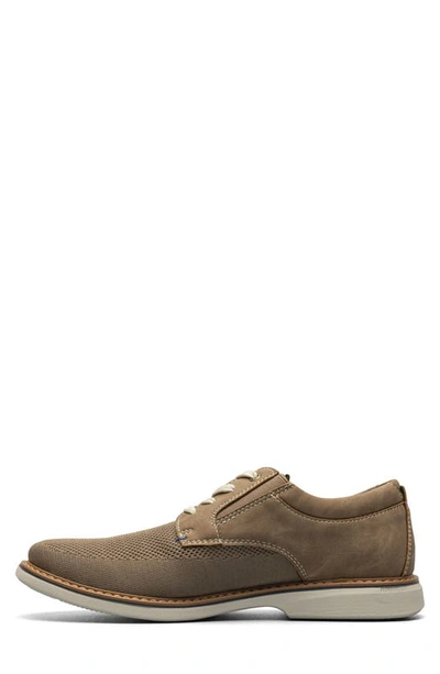 Nunn Bush Men's Otto Knit Plain Toe Lace Up Oxford Shoes Men's Shoes In Taupe Multi