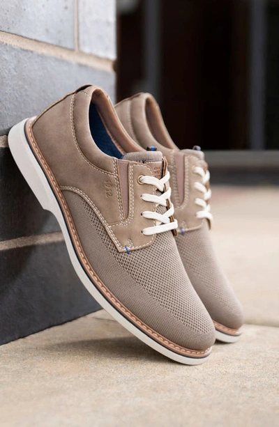 Nunn Bush Men's Otto Knit Plain Toe Lace Up Oxford Shoes Men's Shoes In Taupe Multi