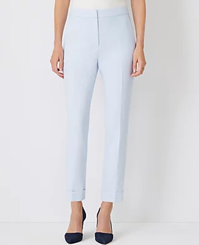 Shop Ann Taylor The Petite High Waist Ankle Pant In Arctic Sky