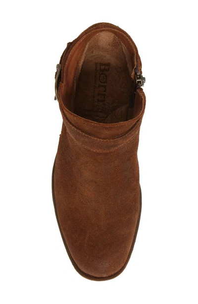 Shop Born Morocco Bootie In Rust Distressed Leather