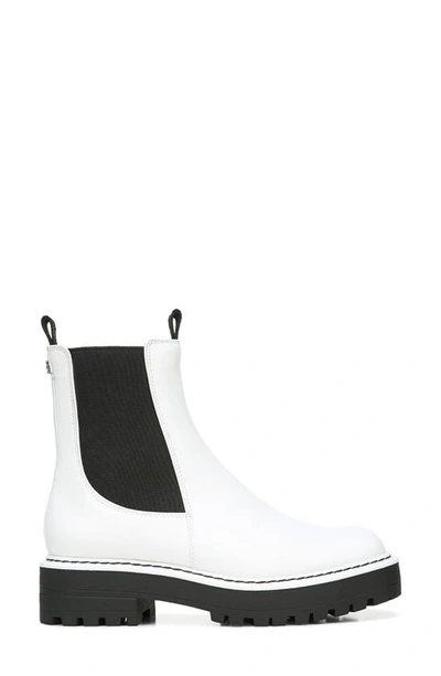 Shop Sam Edelman Laguna Waterproof Chelsea Boot In Bright White Leather