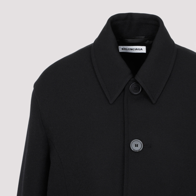 Shop Balenciaga Wool Jacket In Black