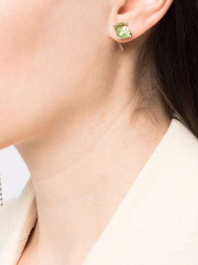 Wouters & Hendrix Chain-link Crystal-embellished Earrings Set In Silber