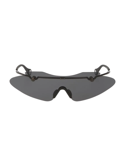 Shop Fenty Women's Centerfold 130mm Mask Sunglasses In Black