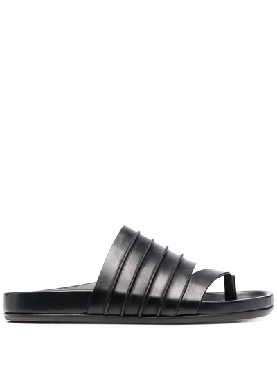 Shop Rick Owens Ruhlmann Granola Slides In Black