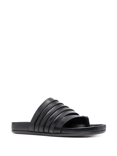 Shop Rick Owens Ruhlmann Granola Slides In Black