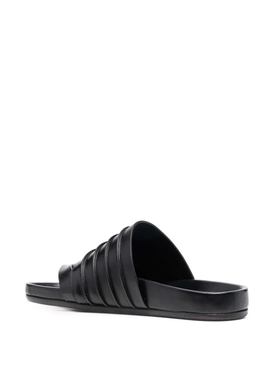 Shop Rick Owens Ruhlmann Granola Slides In Black