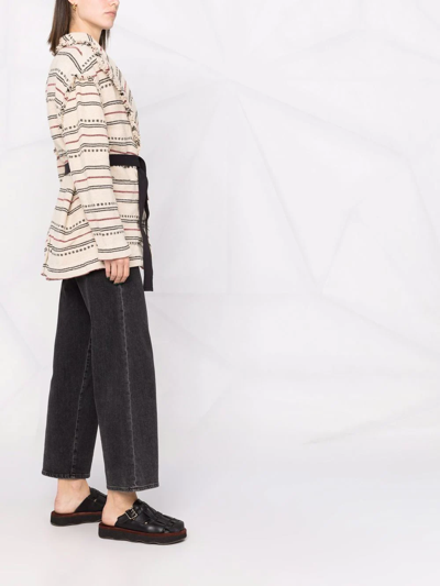 Isabel Marant Étoile Josialo Textured Cotton Jacket In Neutrals