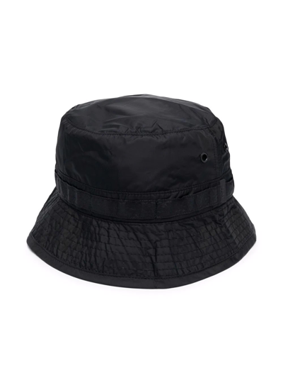 Shop Juunj Mask-detail Bucket Hat In Black