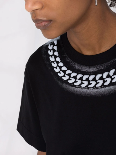 Givenchy Dress With 3d Chain Print In Black