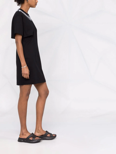 Shop Givenchy Chain-print T-shirt Dress In Black