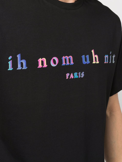 Shop Ih Nom Uh Nit Logo-print Cotton T-shirt In Black