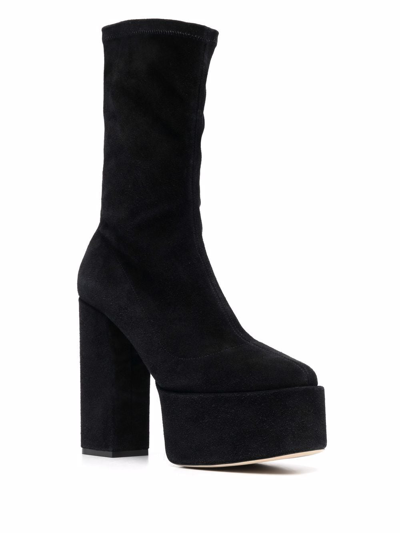 Paris Texas Lexy Platform Ankle Boots In Black