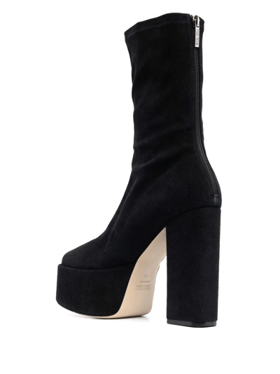 Paris Texas Lexy Platform Ankle Boots In Black