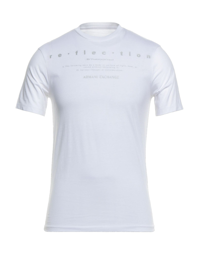 Shop Armani Exchange T-shirts In White