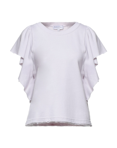 Shop Michael Stars Woman Sweatshirt Light Pink Size M Polyester, Cotton