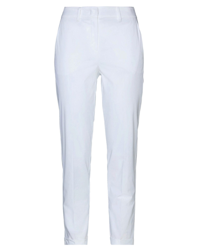 Shop Marella Woman Pants White Size 4 Cotton, Neocryl