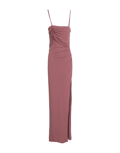 Shop Atos Lombardini Woman Maxi Dress Pastel Pink Size 10 Viscose, Polyamide, Elastane