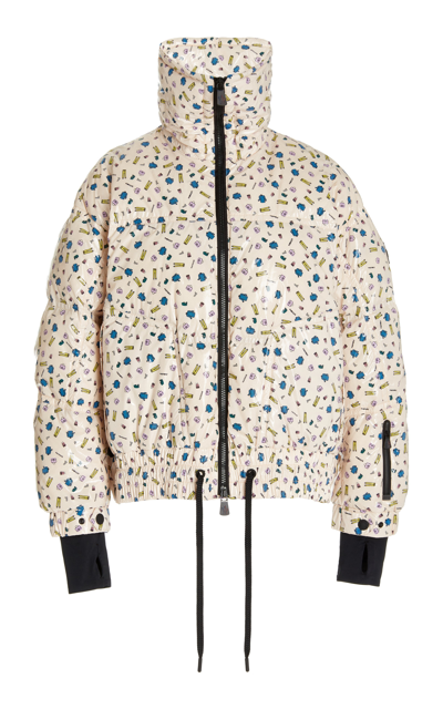 Shop Moncler Chambairy Printed Shell Down Jacket In Multi