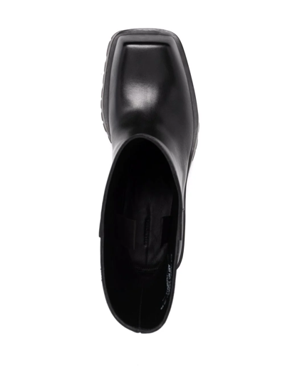 Shop Balenciaga Trooper Square-toe Ankle Boots In Black