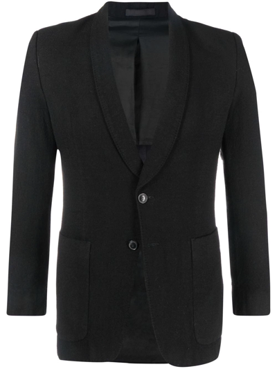 Pre-owned Maison Margiela 披肩领单排扣西装夹克（2000年代典藏款） In Black
