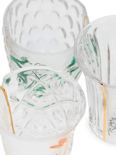 Seletti Neutral Hybrid Aglaura Glasses Set In Neutrals