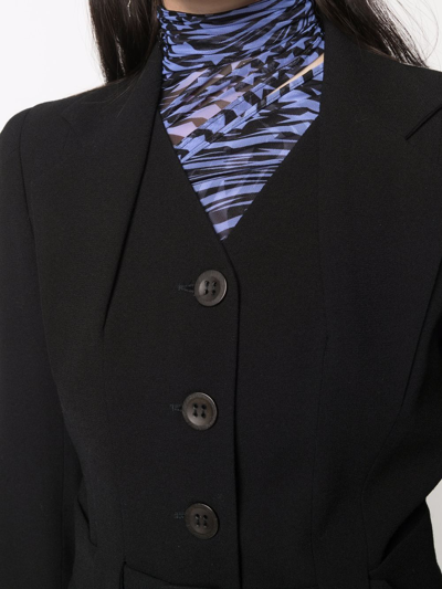 Pre-owned John Galliano 1990s Single-breasted Belted Jacket In Black