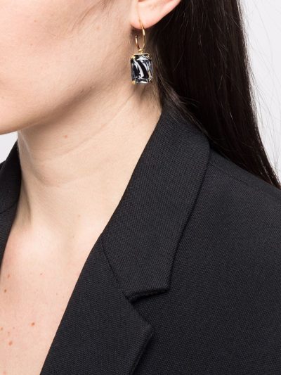 Wouters & Hendrix Crystal-embellished Hoop Earrings In Gold