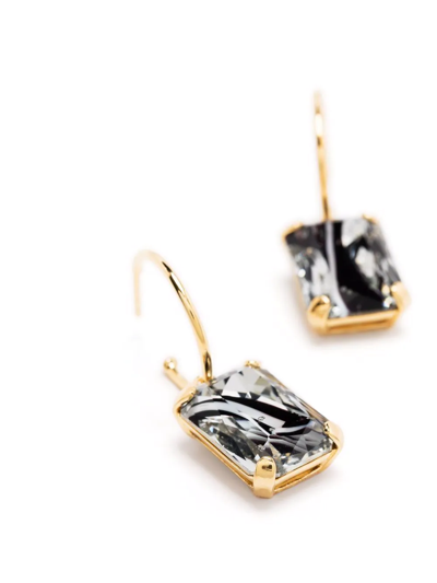 Wouters & Hendrix Crystal-embellished Hoop Earrings In Gold