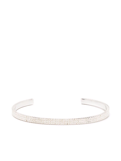 Shop Wouters & Hendrix Chain-texture Bangle Bracelet In Silver