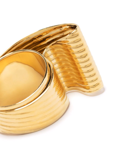 Shop Wouters & Hendrix Wave Band Ring In Gold