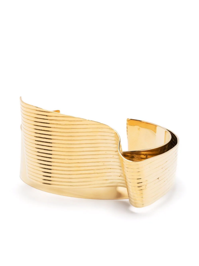 Shop Wouters & Hendrix Wave Cuff Bracelet In Gold