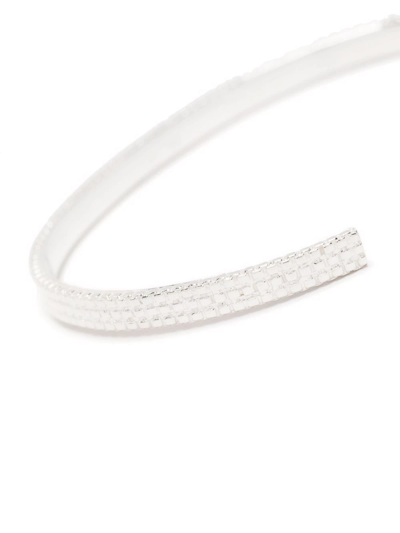 Wouters & Hendrix Chain-texture Bangle Bracelet In Silver