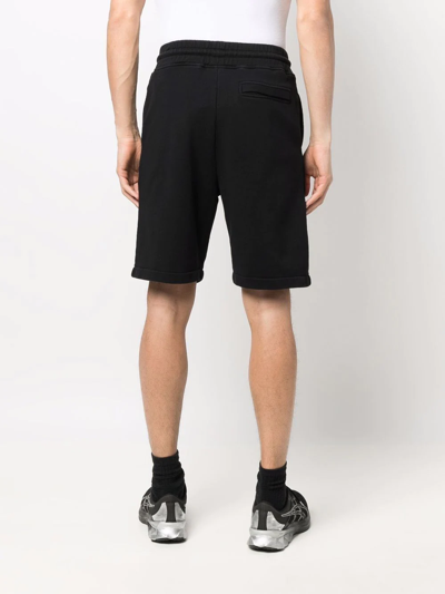 Marcelo Burlon County Of Milan Marcelo Burlon Bermuda In Felpa In Black