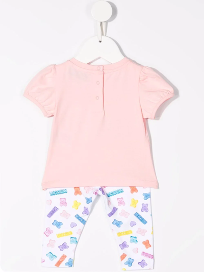 Shop Moschino Teddy Bear Logo-print Tracksuit Set In Pink