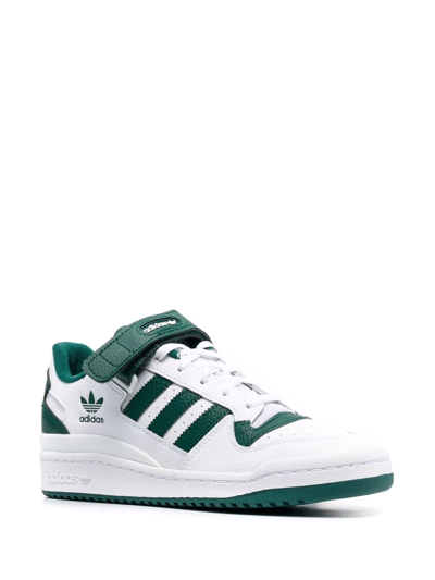 Shop Adidas Originals Forum Low Lace-up Sneakers In White