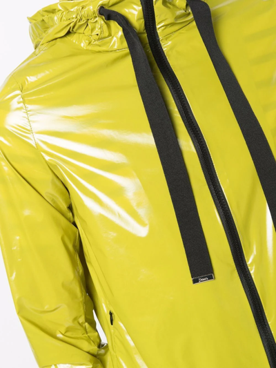 Herno Zip-fastening Hooded Jacket In Green