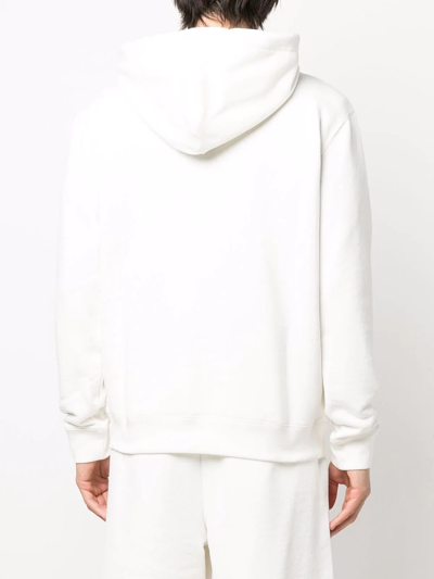 Shop Missoni Embroidered Logo Hoodie In White