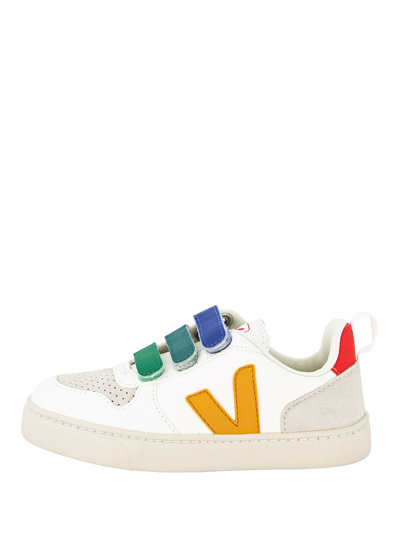 Shop Veja Kids Bianco Sneakers