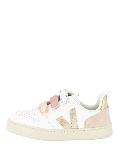 Shop Veja Kids Bianco Sneakers Per Bambini