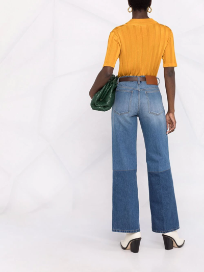 Shop Victoria Beckham High-rise Wide-leg Jeans In Blau