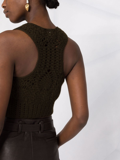 Ulla Johnson Women's Belle Crochet Bra Top In Grün